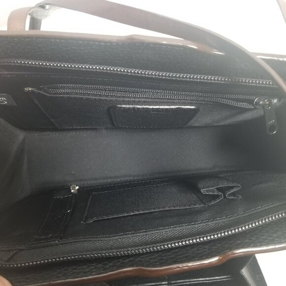 Brighton Black Brown Women's Mulit-compartment Shoulder Purse - Picture 9 of 13